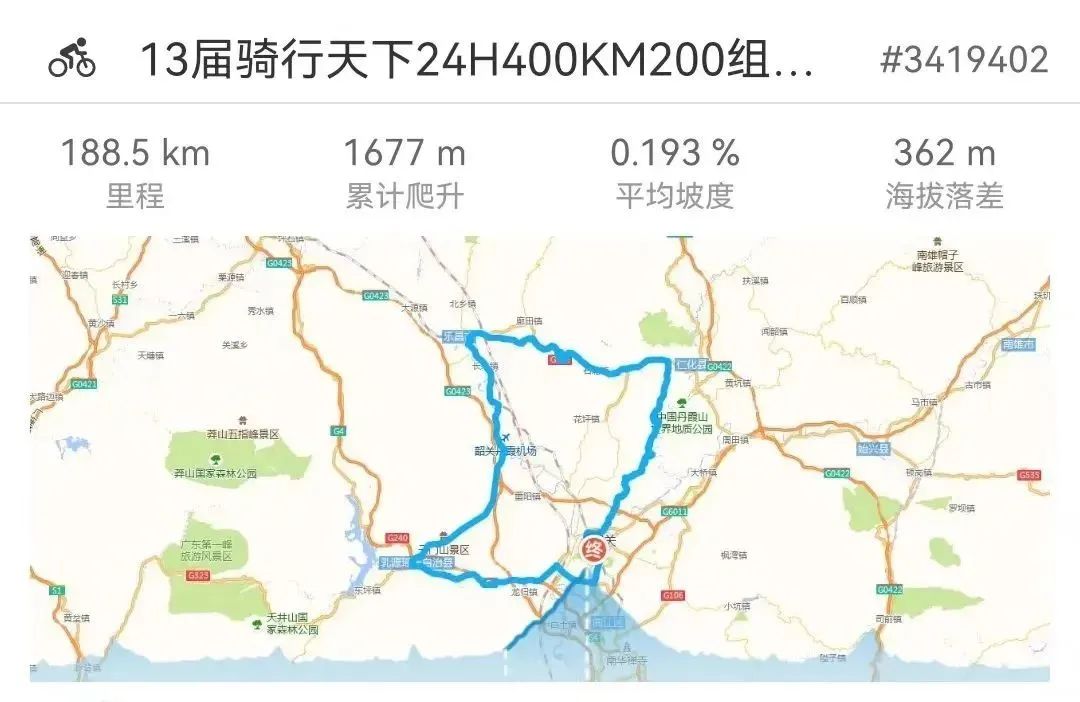 “生态韶关·欢乐骑行”君临天下杯第13届骑行天下24小时400公里骑行活动火热报名中!