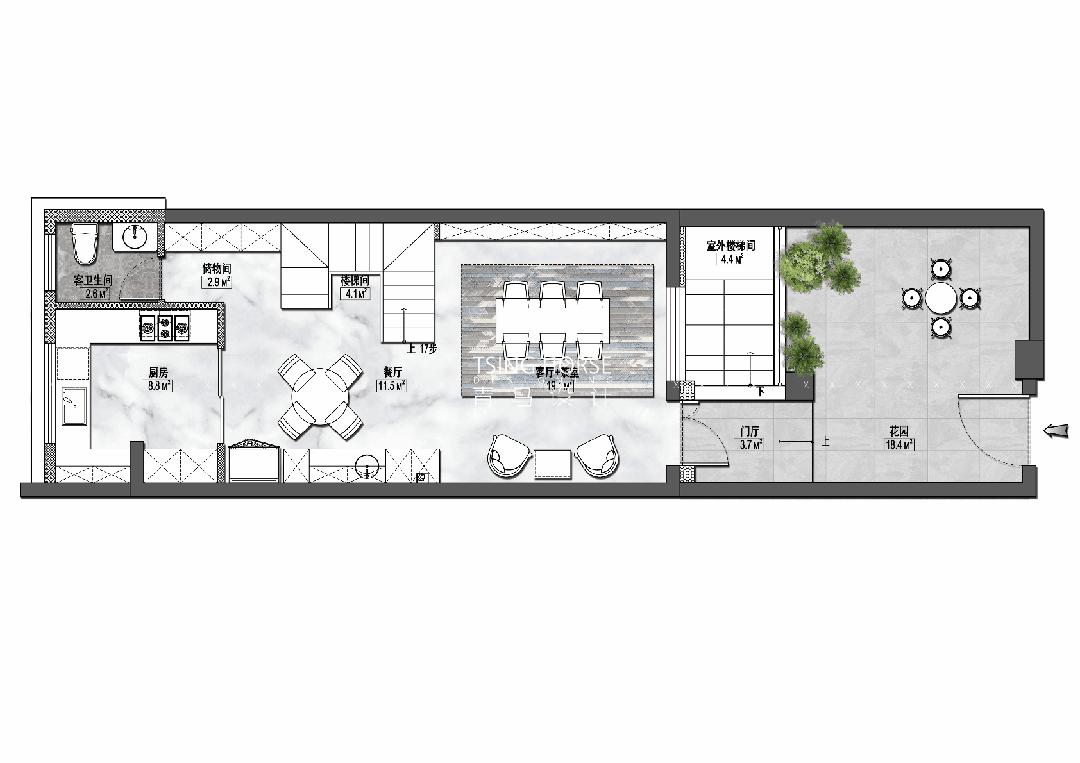 中天诚品195平米的大平层,中天诚品130