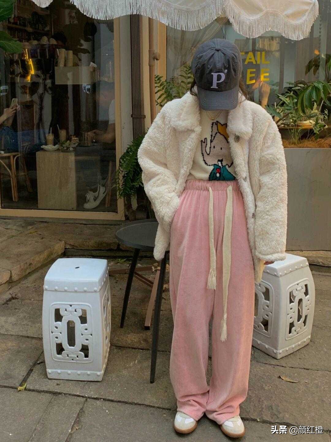 马卡龙色系西装阔腿裤,马卡龙夏季薄款阔腿裤