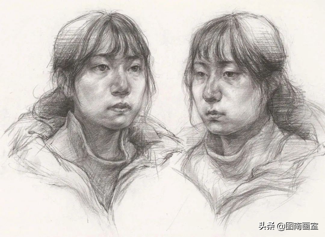 中国美术学院素描头像高分作品,全国素描高分作品