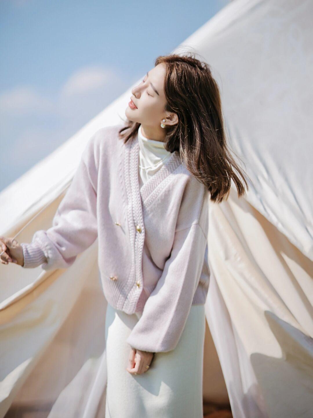 开衫毛衣宽松慵懒风内搭推荐,慵懒大版宽松毛衣开衫怎么搭配