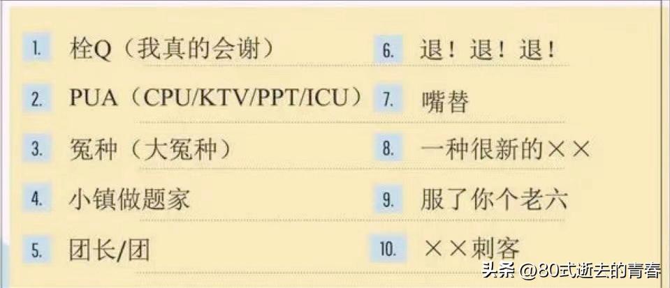 网络常用术语介绍,被淘汰的网络词