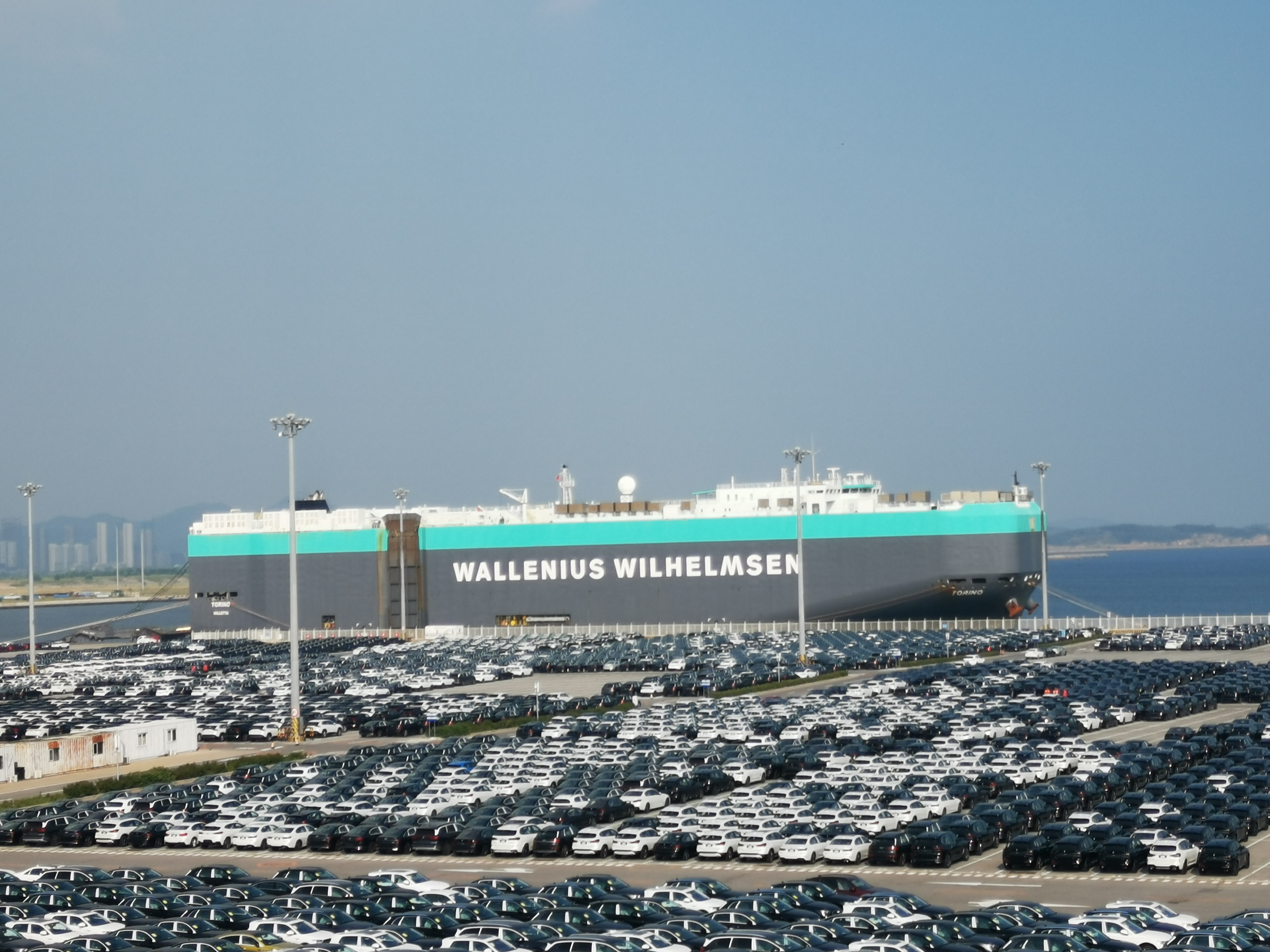 辽港集团开通首条商品车外贸班轮 (辽港集团半年转运商品车近39万辆)