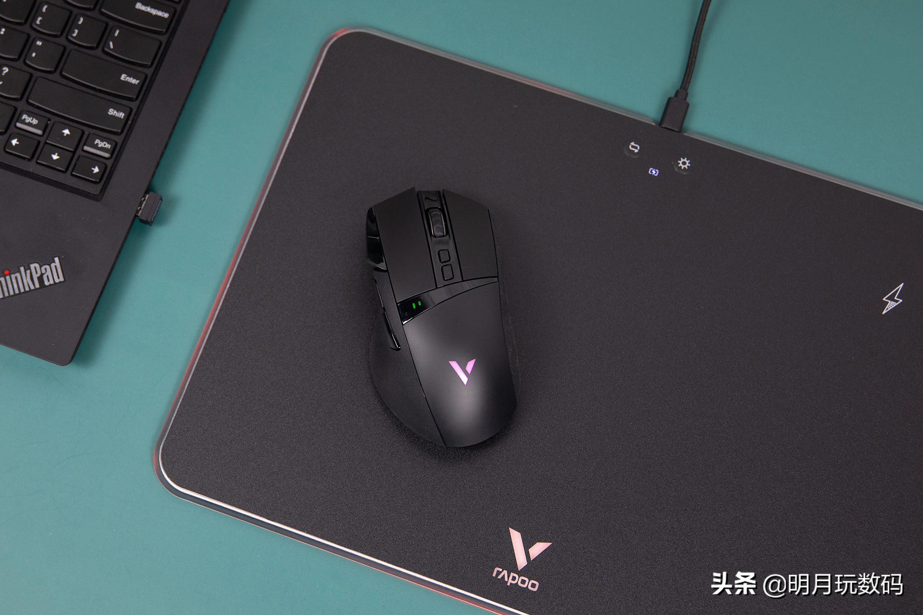 雷柏v100游戏键鼠套装黑色参数,雷柏鼠标垫V10RGB