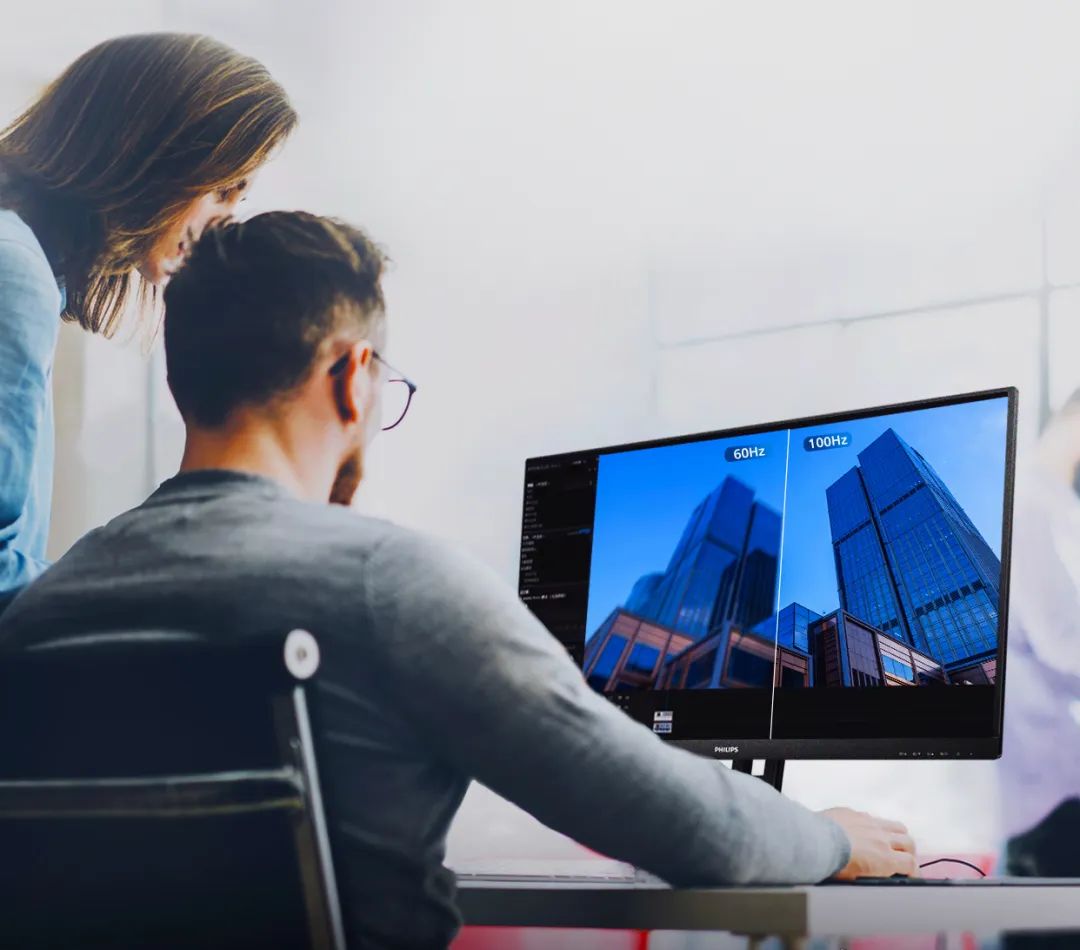 飞利浦27寸ips蓝光高刷显示器,飞利浦办公显示器