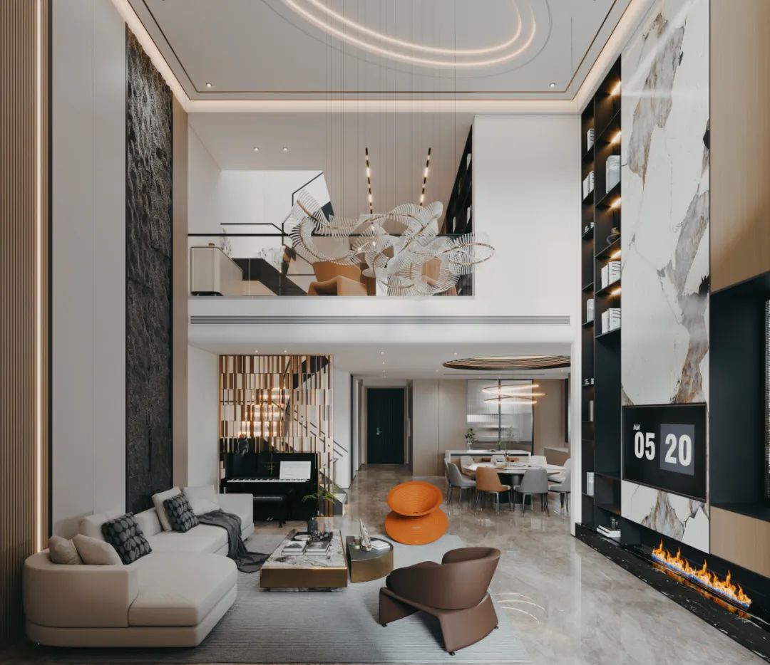 别墅挑空客厅怎么介绍,挑空客厅豪宅