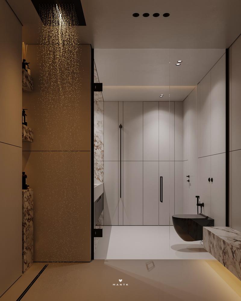 浴室设计现代轻奢风品质生活必备,有意识和极简主义的浴室设计