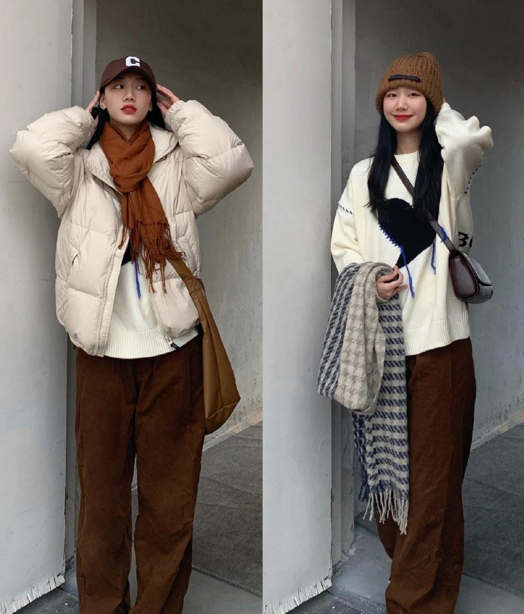 穿搭韩国小姐姐日常穿搭look,好看的韩国女性高级感穿搭