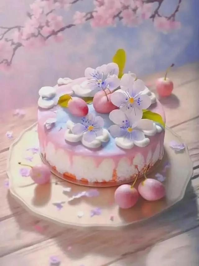 艺术蛋糕壁纸图片大全,蛋糕鲜花壁纸