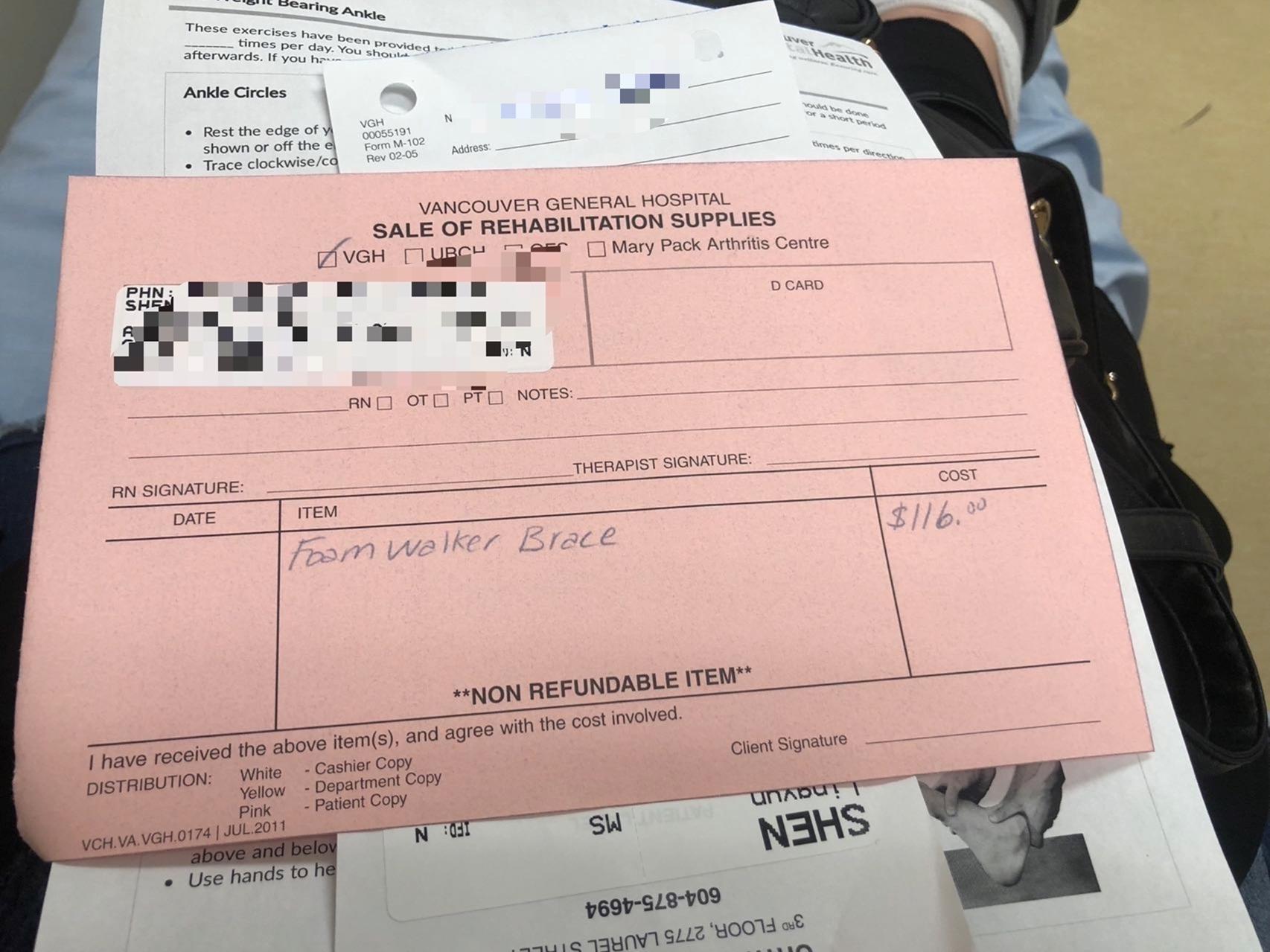 我在加拿大把腿摔断了（二）一波三折的复查和账单