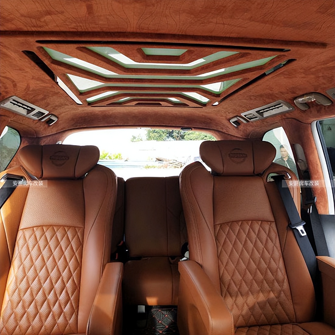 尼桑途乐改装航空座椅,尼桑途乐改航空座椅