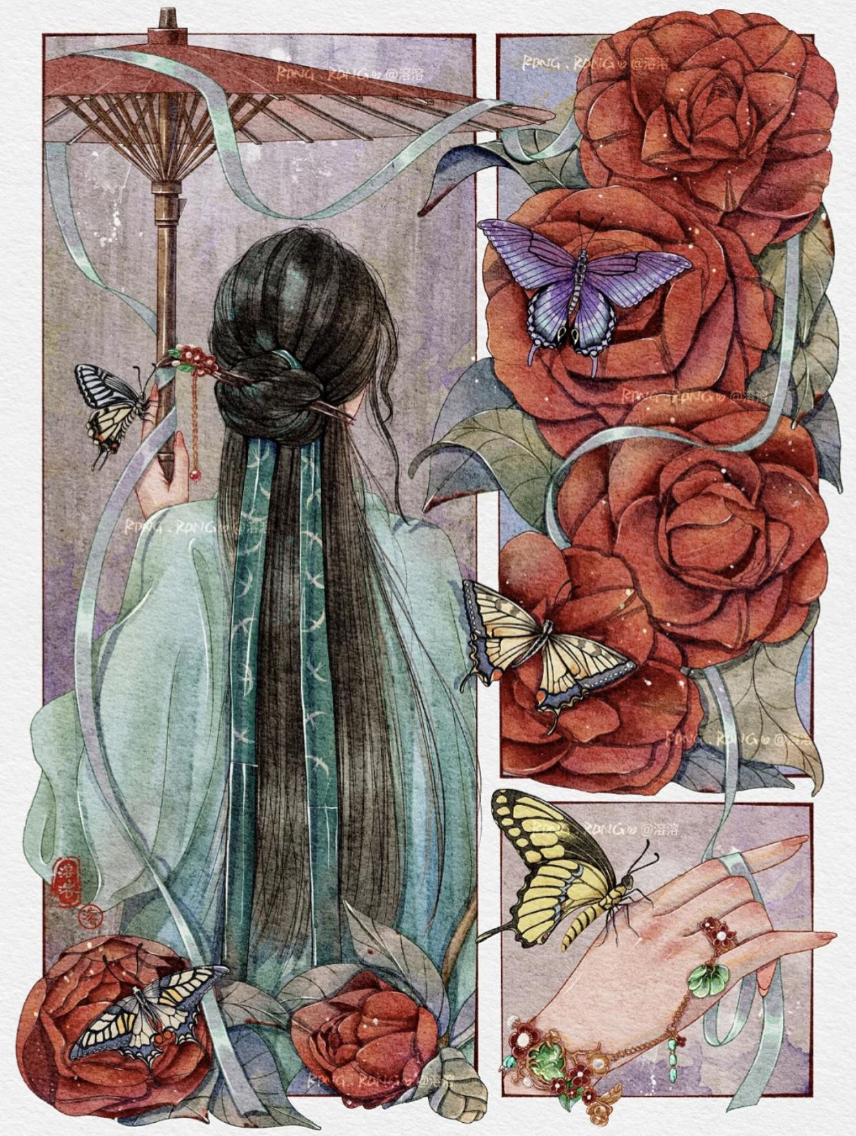 美式复古插画风格介绍,一组浓郁的写实风格场景插画