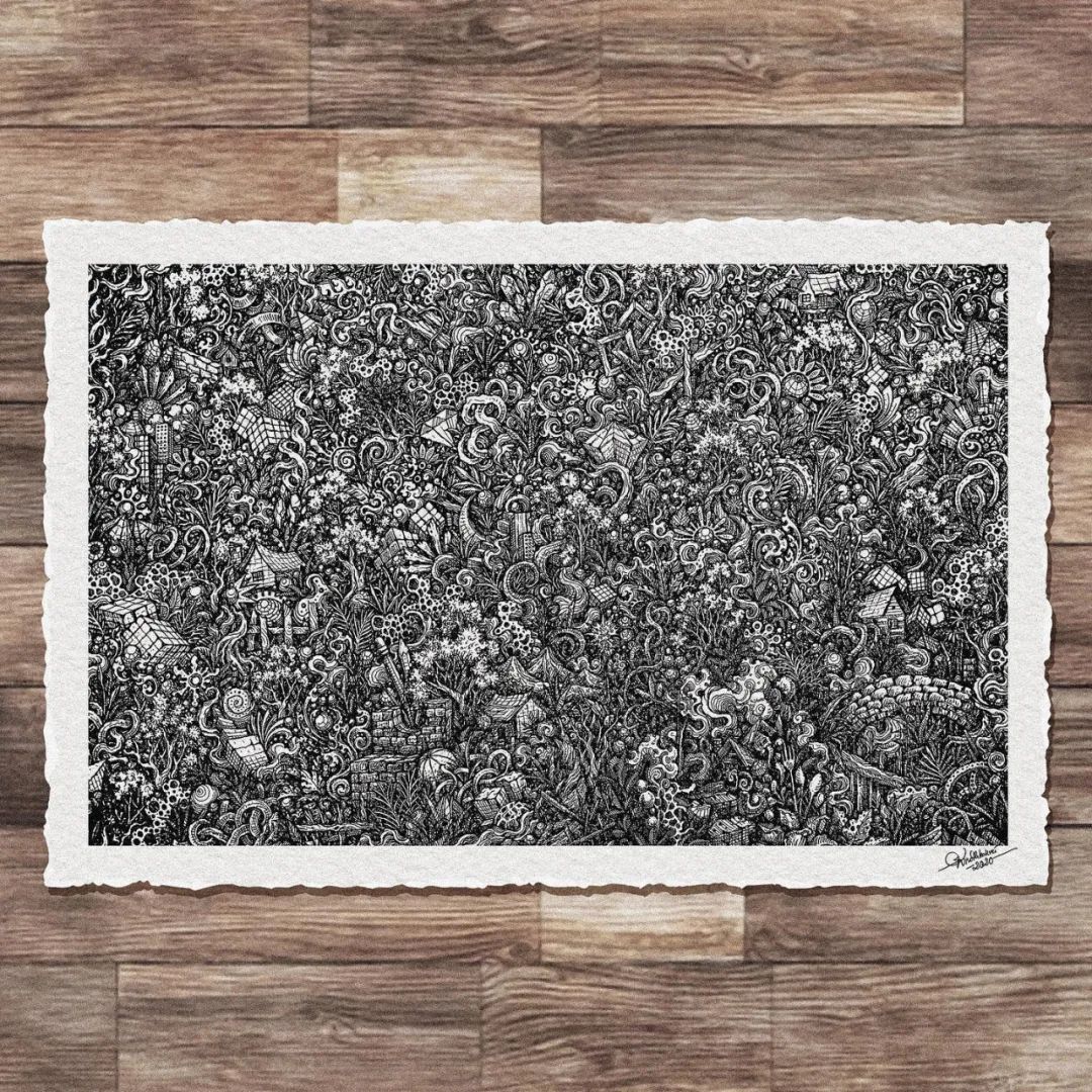 治愈强迫症的画,看了让人强迫症发作的画