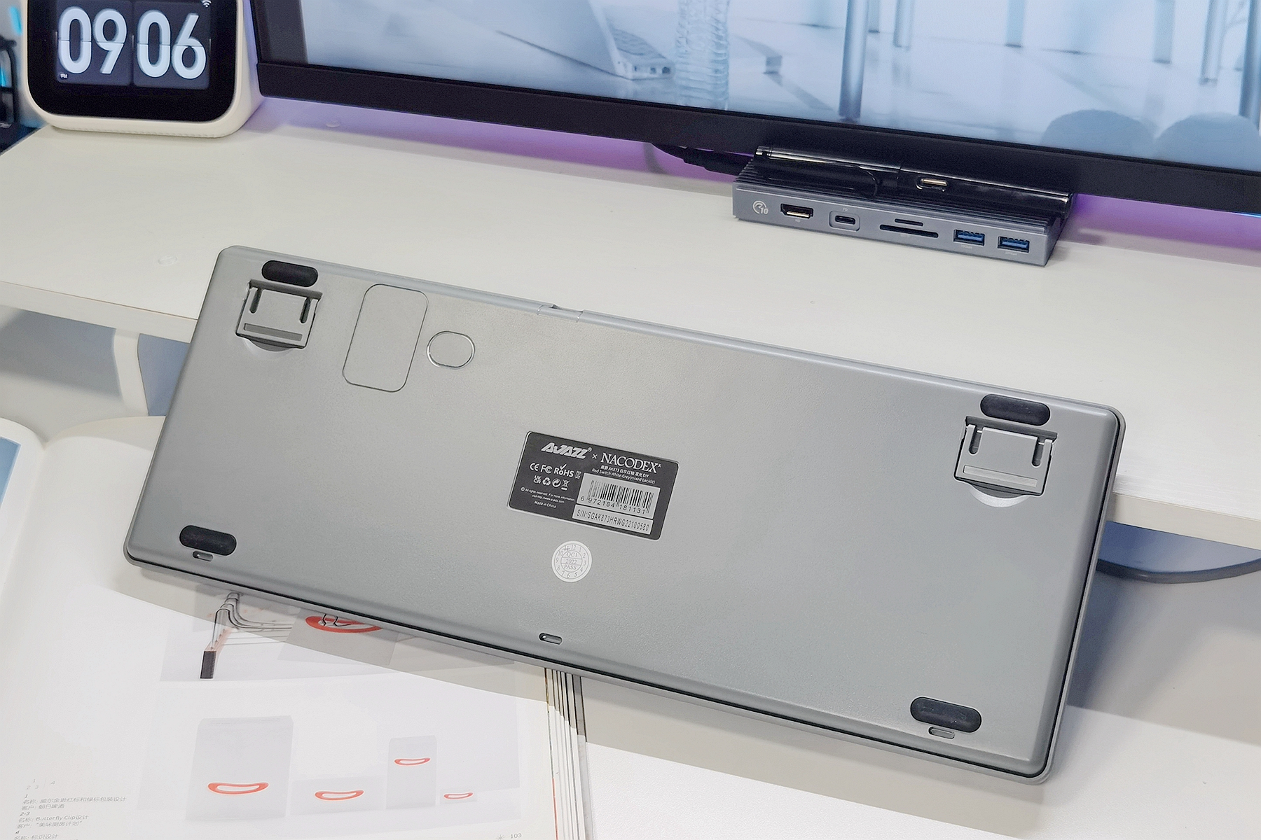 黑爵104键机械键盘,pbt键帽食品级