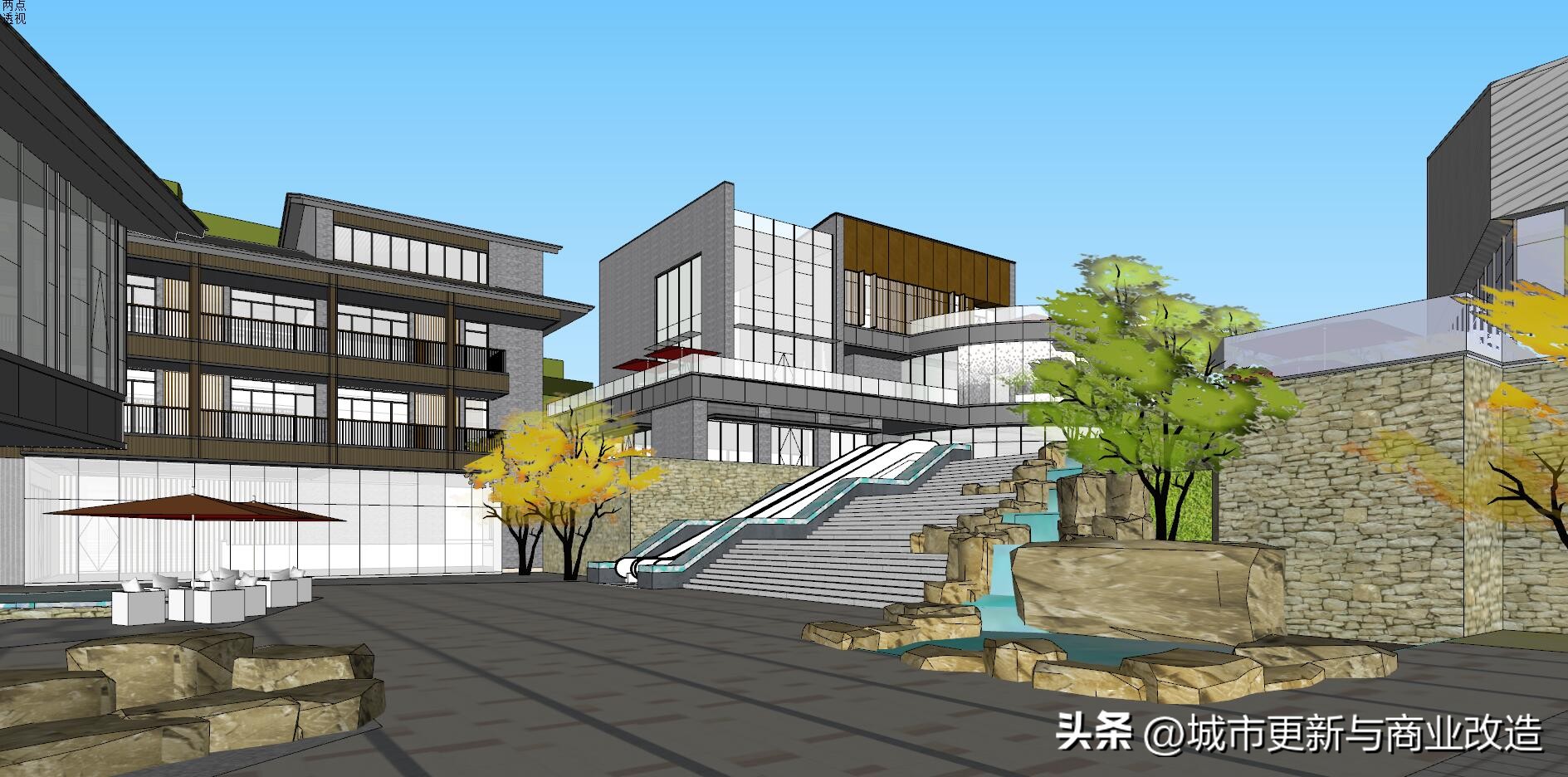 海边商业街建筑设计图,江西商业街规划设计案例