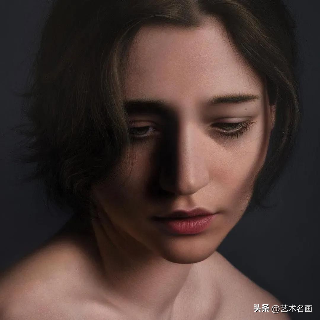 写实派世界人物油画名画,马可格拉西超写实油画