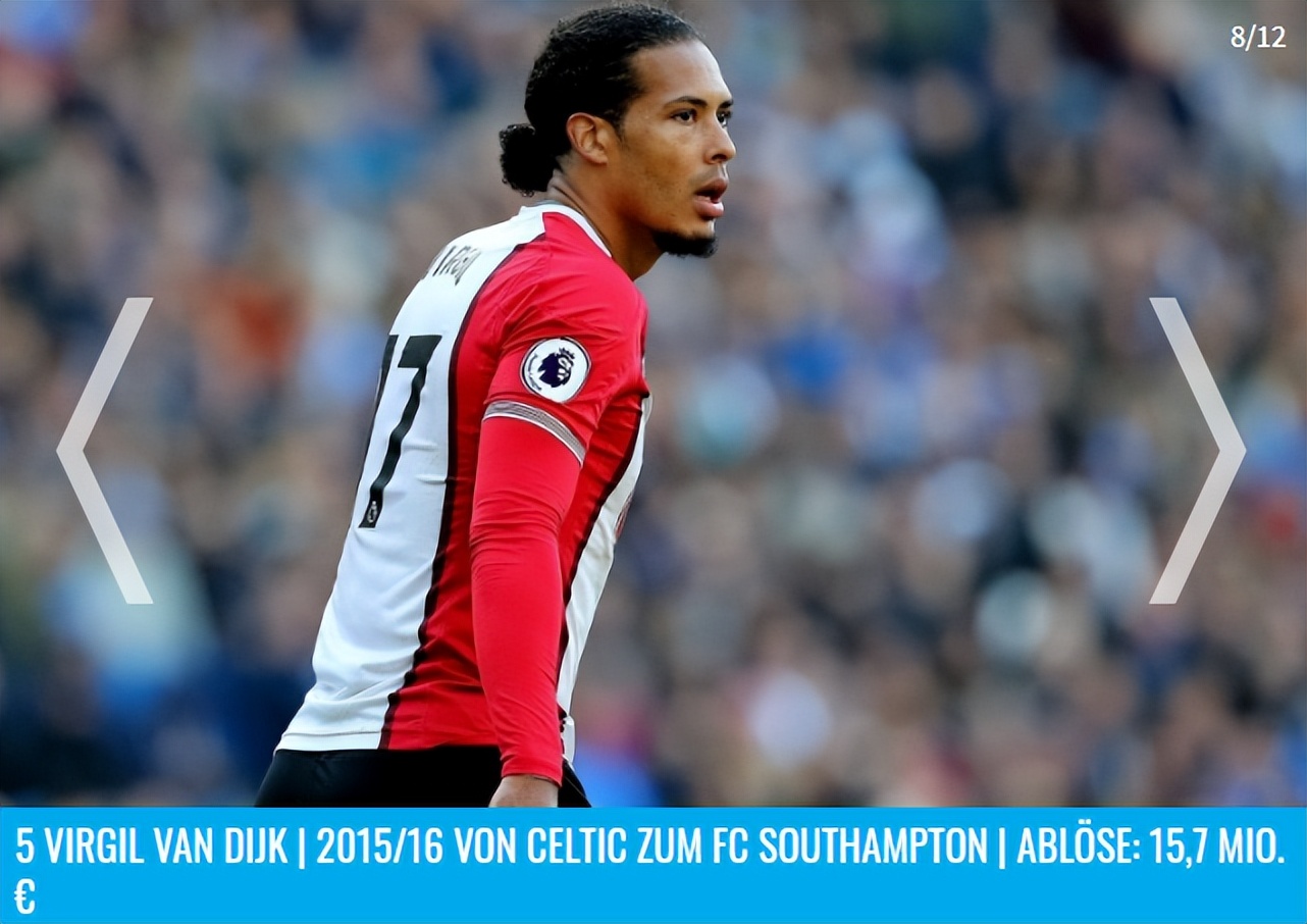 英超6强球员身价排行榜,德转更新中超联赛身价top20