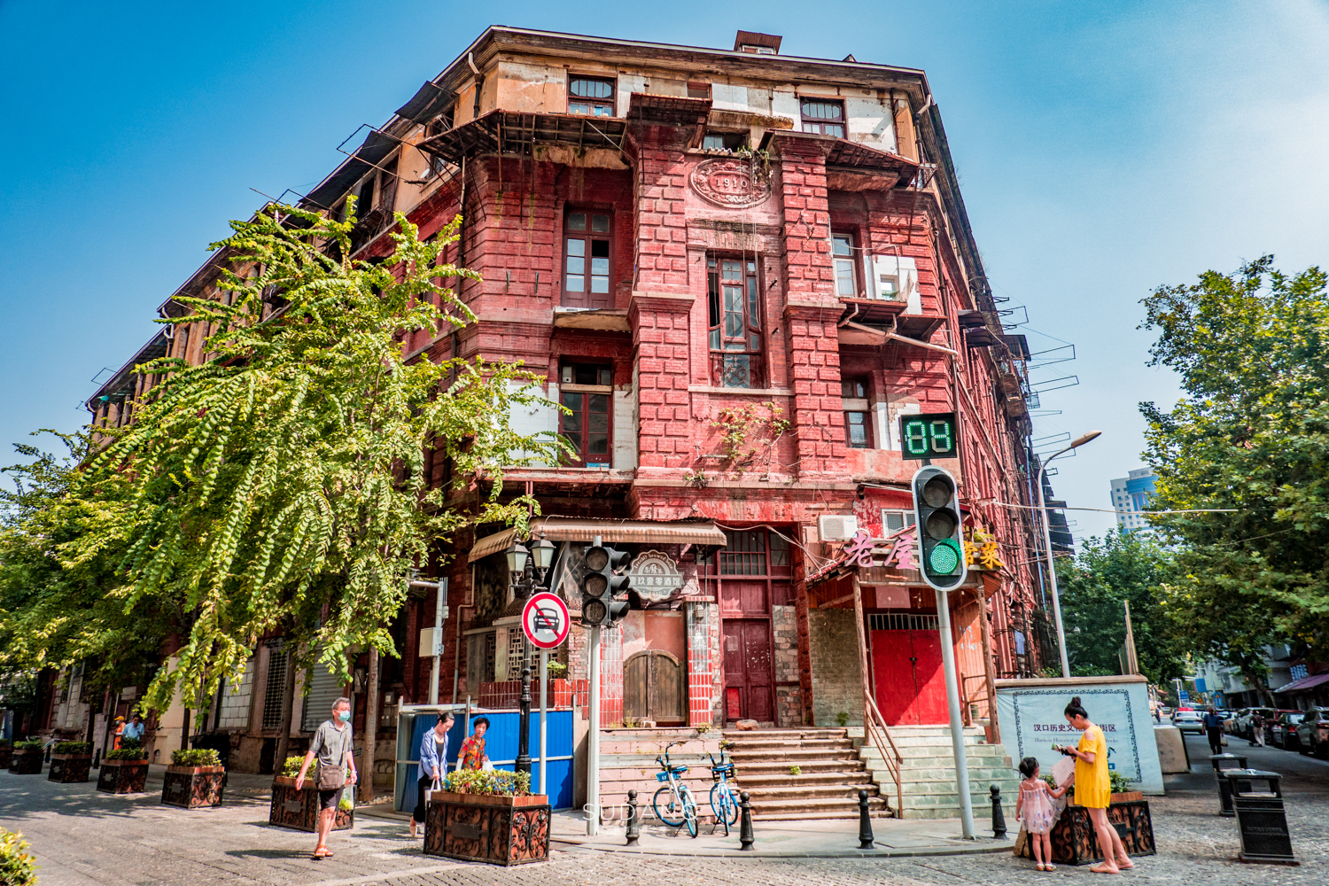 国外俩兄弟买了一栋别墅,武汉100年老房子带院子出售