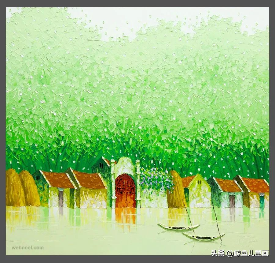 色彩丰富的绘画作品中国风,色彩鲜艳视觉冲击力强的绘画作品