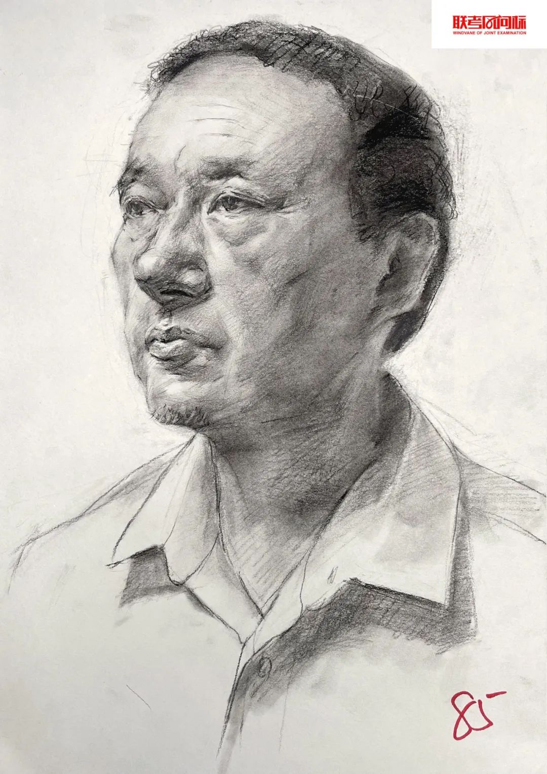 万人联考一模2024素描高分,一模静物素描高分卷