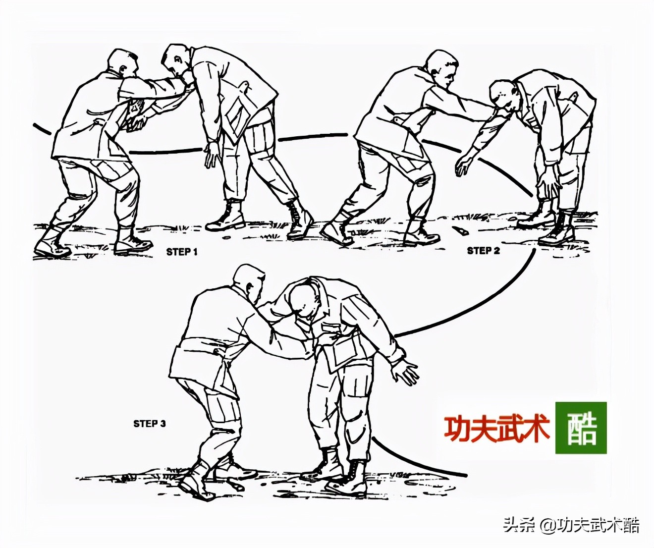 美军匕首格斗术对练,第一式擒敌拳1-16式动作详细教学