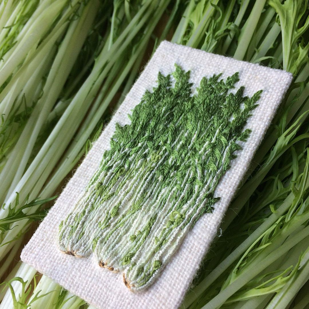 一针一线日本纯手工刺绣,日本刺绣简单又漂亮