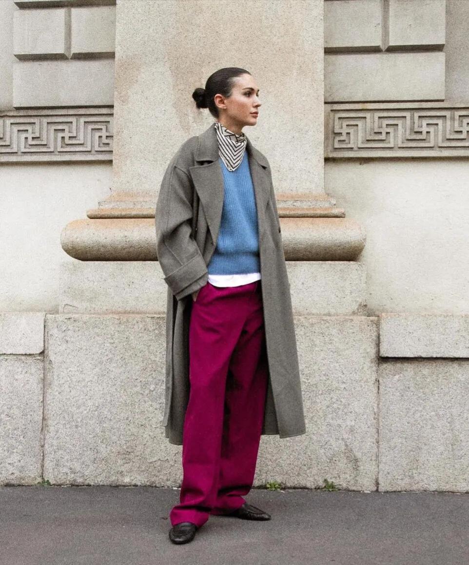 女性丝巾的时尚打法,女人的高档洋气的丝巾