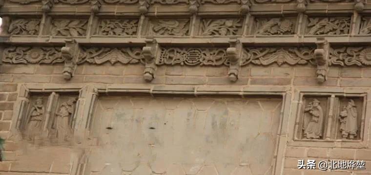 古建筑之美之徽派老砖雕,砖雕屋脊明清老式