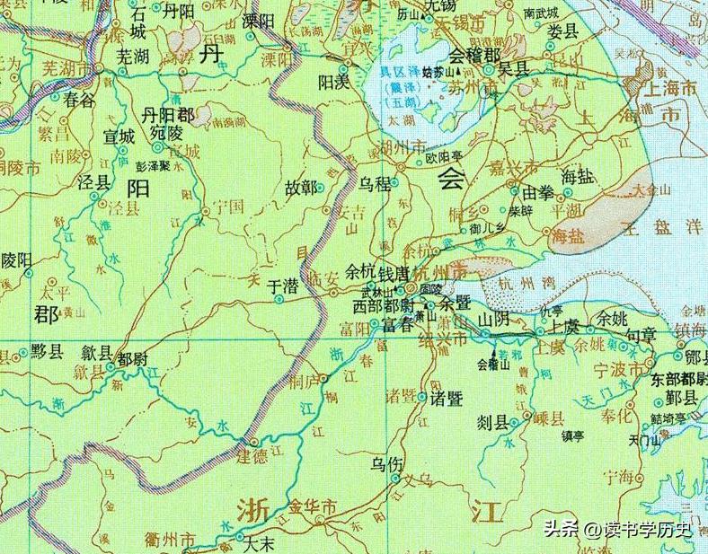 杭州历史地图高清版大图,浙江省地图杭州市地图高清版大图