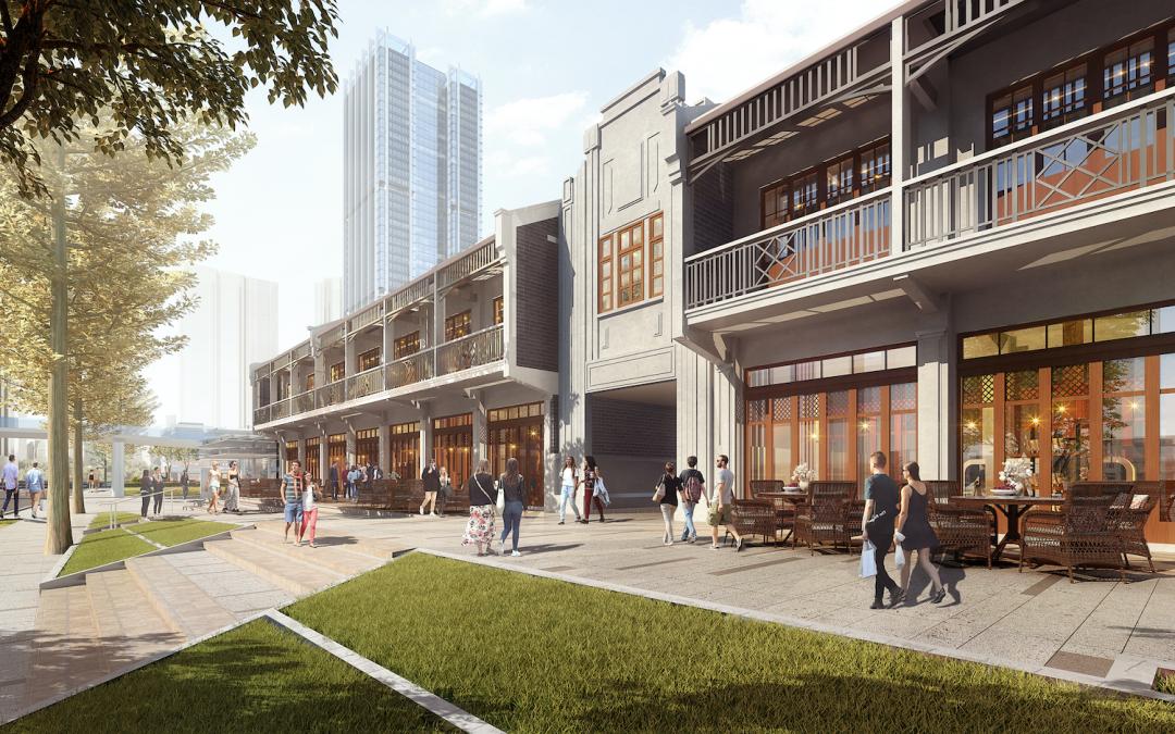 上海苏河湾万象天地和五角场,上海苏河湾万象天地