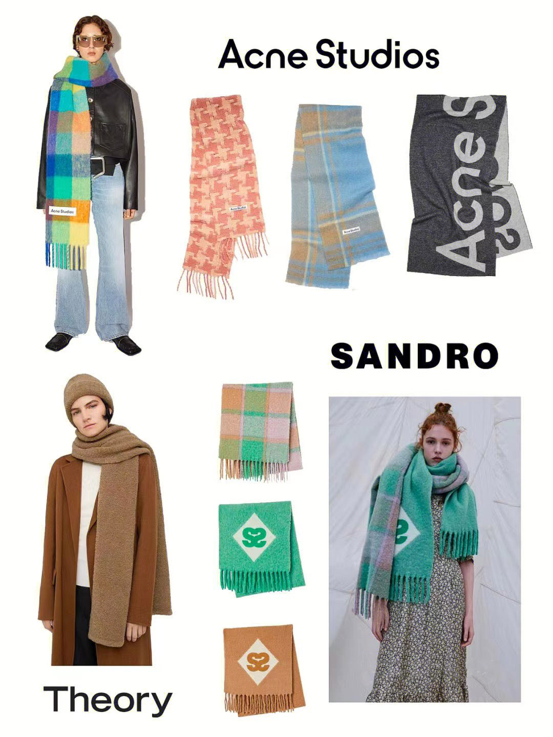 围巾男ins风高颜值学生推荐,围巾女ins风高颜值学生格子