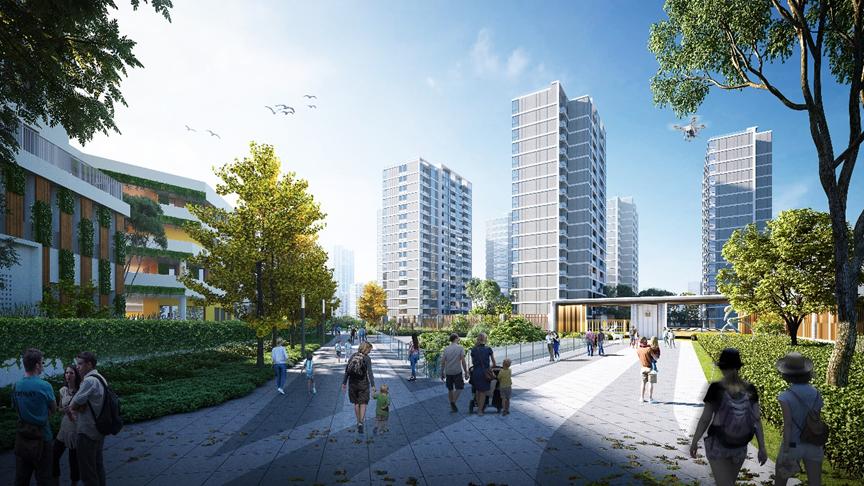 *界无**山水，绿墨连城——宁波下应车辆段上盖开发项目/华东院