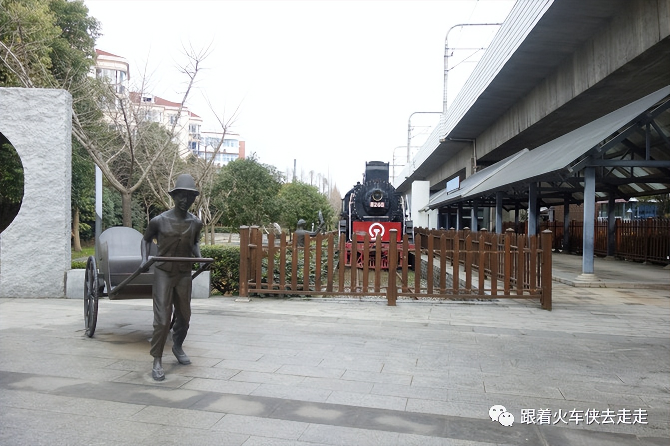 上海铁路江湾站旧址图,上海淞沪铁路江湾遗址公园