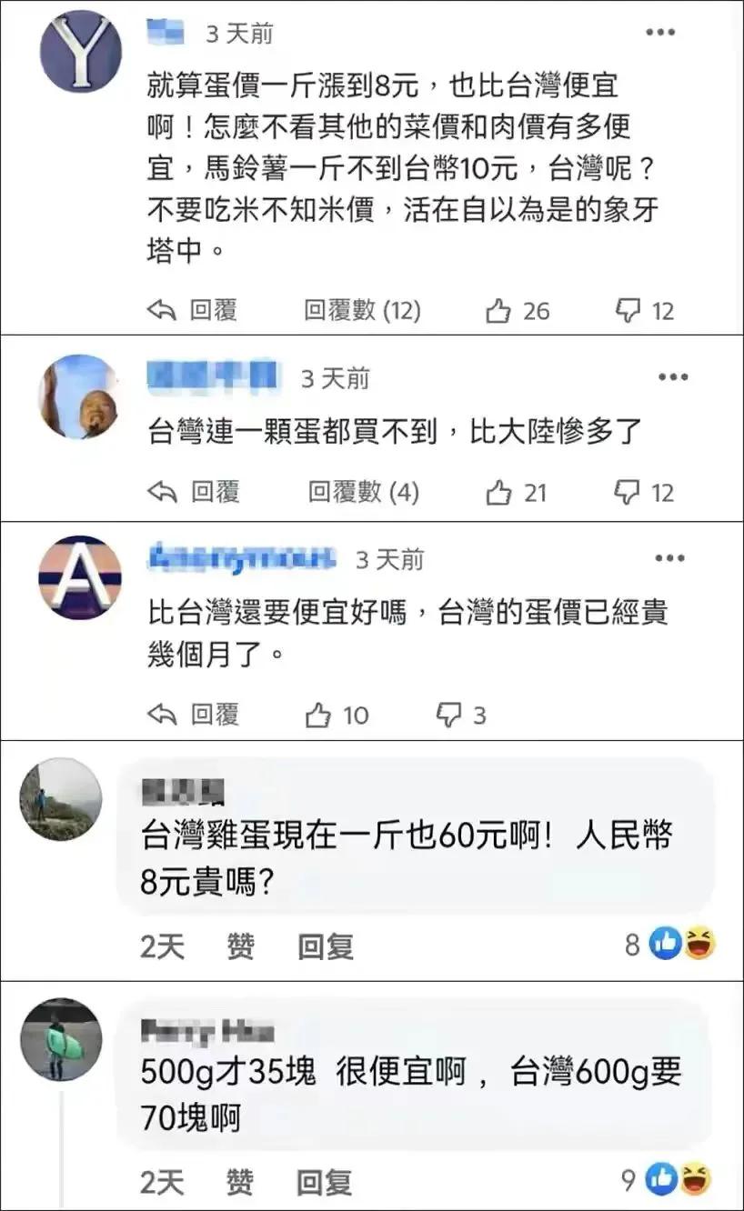 大陆吃不起鸡蛋？台湾网友来大陆后发文怒怼台媒