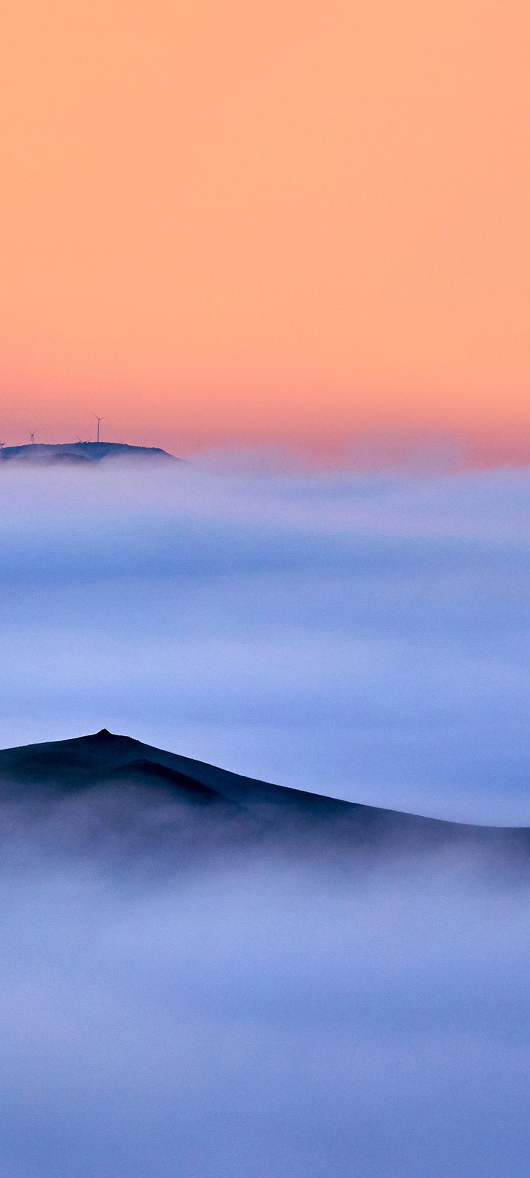 青色系古风壁纸风景,全屏壁纸高级质感冷色调