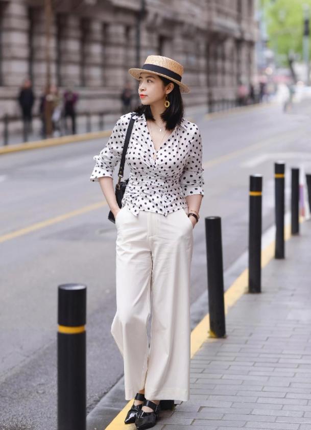 洋气七分阔腿裤适合40岁的人穿,谁说小个子女人不适合穿阔腿裤