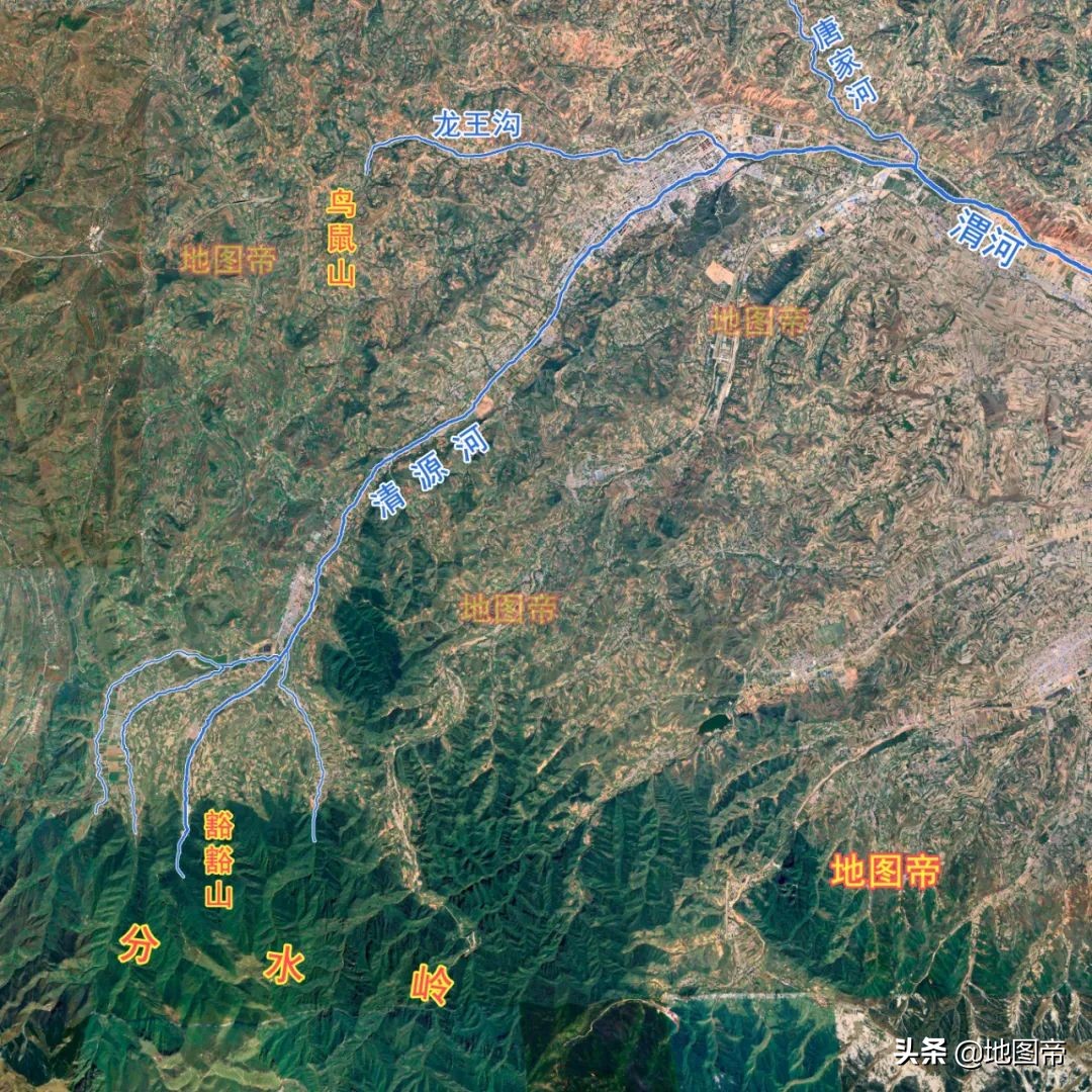 渭河源头在哪里地图,渭河源头发源地
