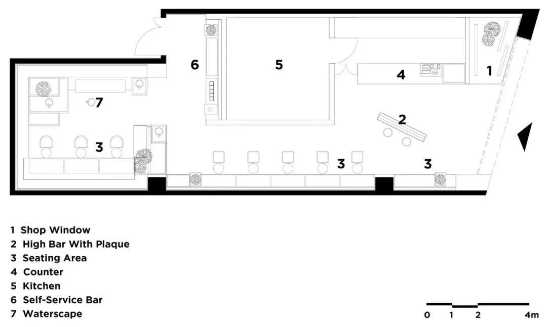 餐饮空间设计自助餐厅装修设计,餐厅奶茶店设计