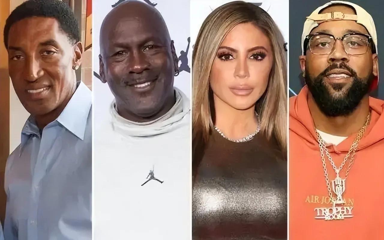 48岁拉尔萨放飞自我！着透明装夜会小17岁乔丹儿子，尽力展示身材