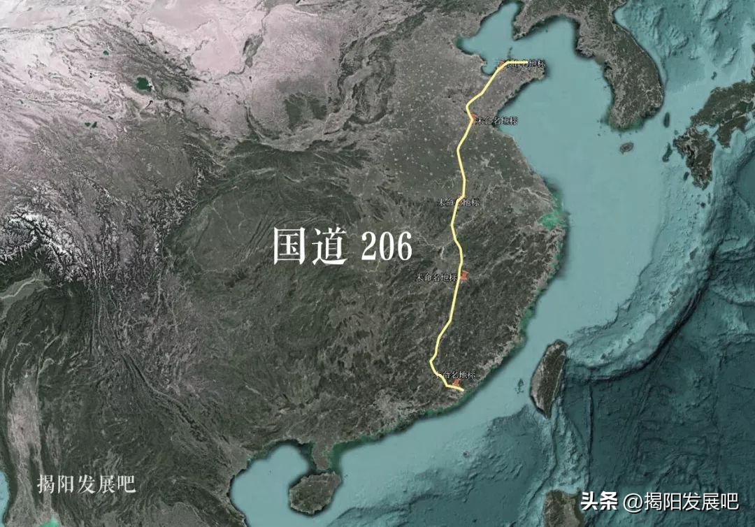 揭阳206国道改道埔田哪些村,新206国道揭阳炮台规划图