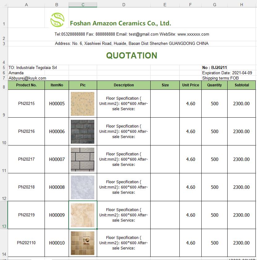 英文excel外贸报价单教学,外贸单报价技巧