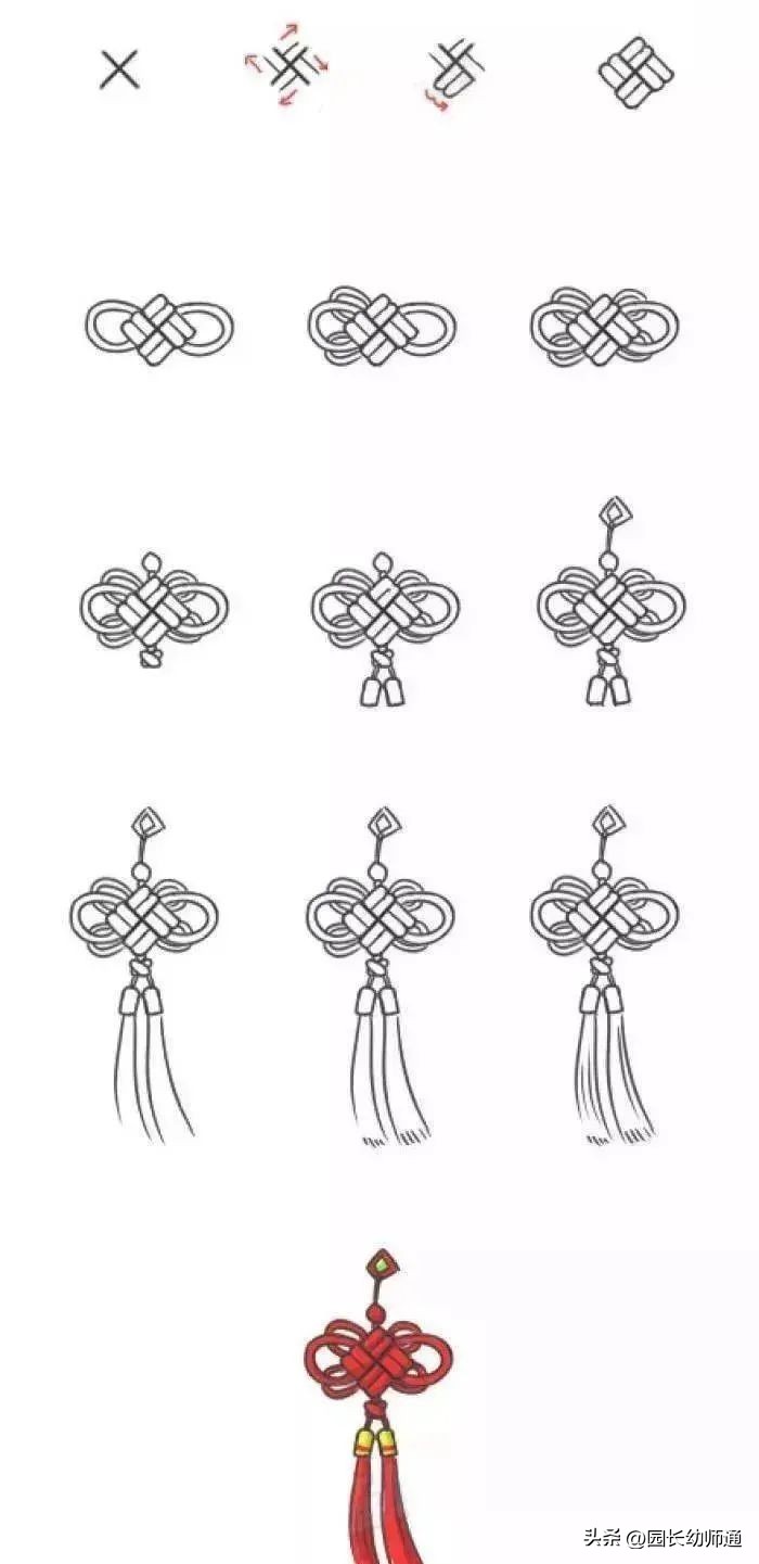 春节龙的简笔画怎么画简单又好看,6-12岁2022年春节简笔画