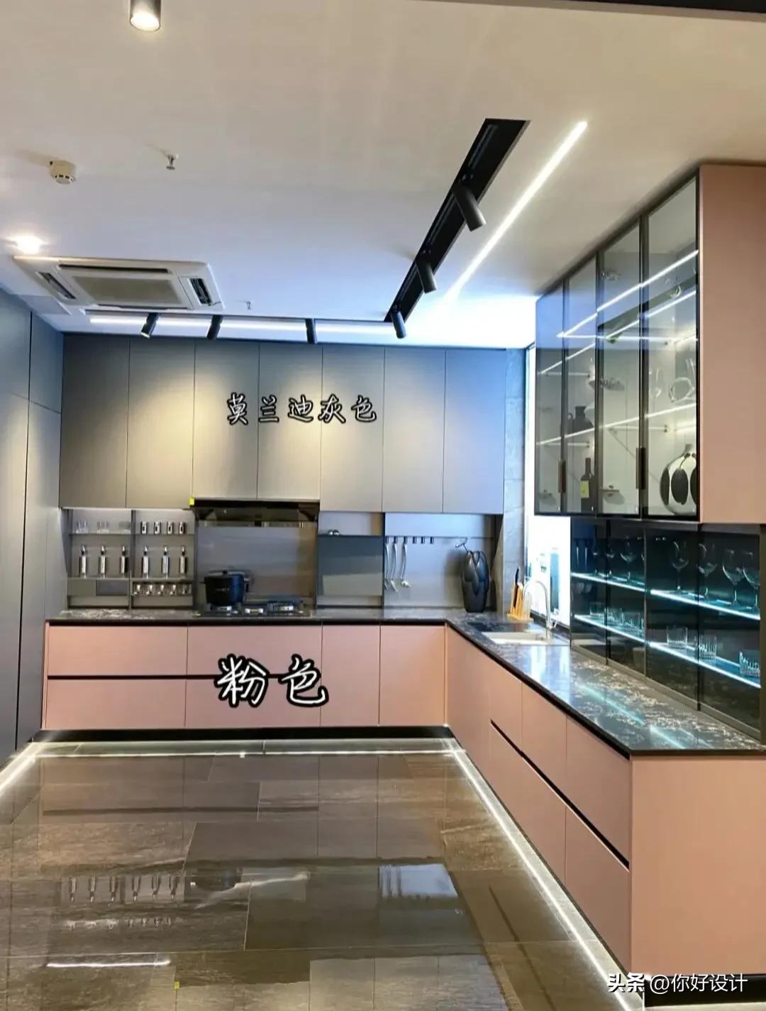 橱柜颜色搭配效果图,橱柜与瓷砖颜色搭配