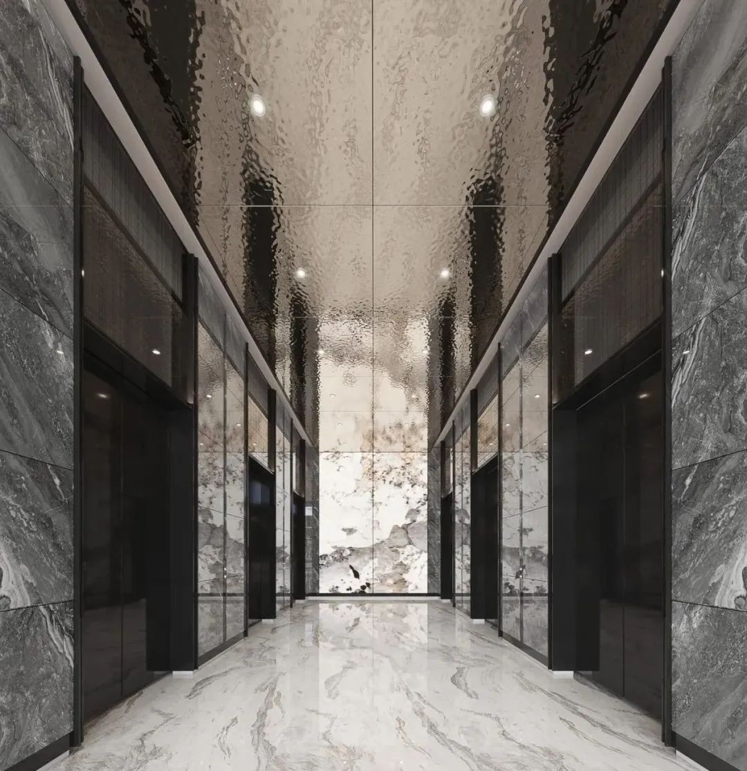 这就是5星级酒店，必须用大理石装修电梯的原因