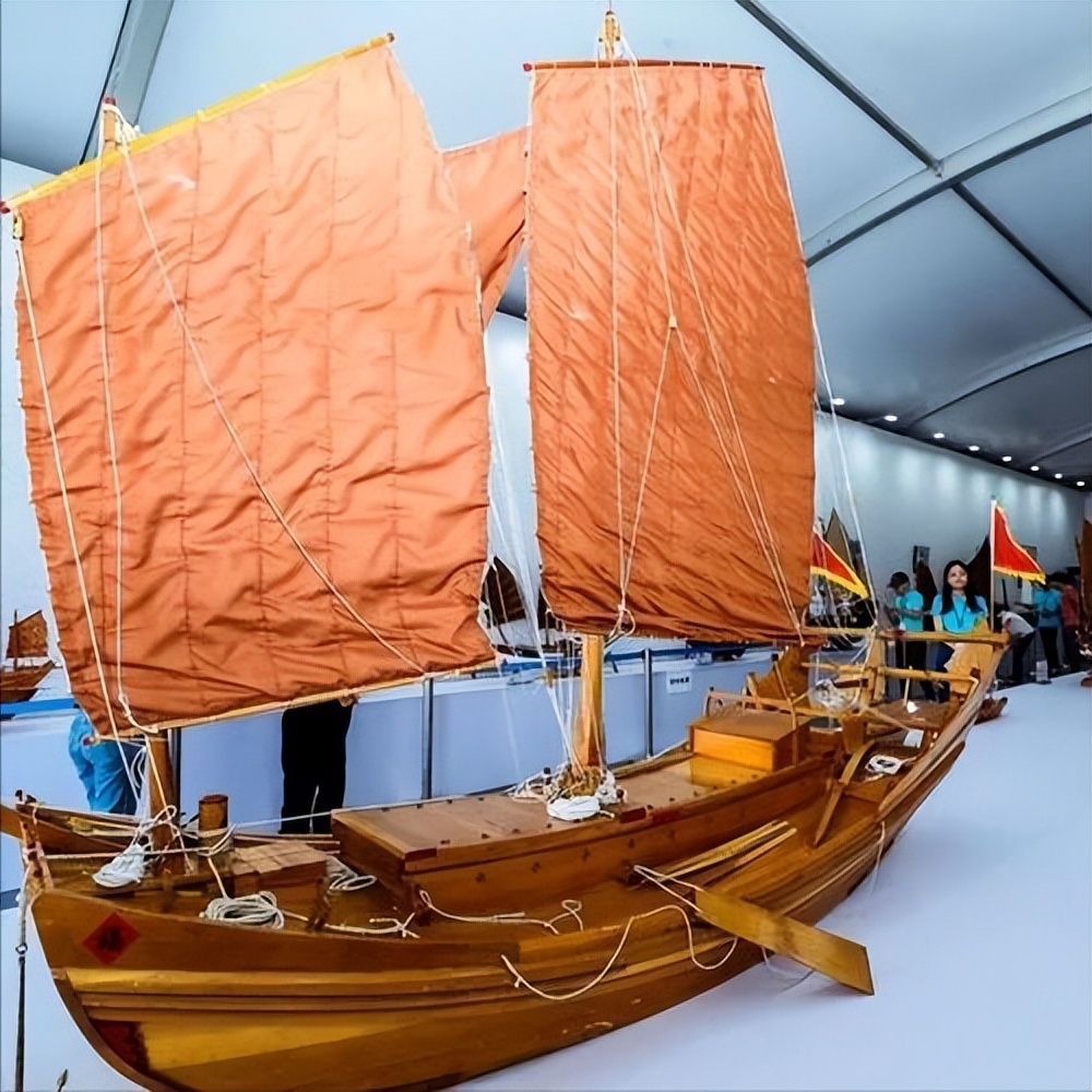 中国首创风帆动力船,中国第一艘大帆船