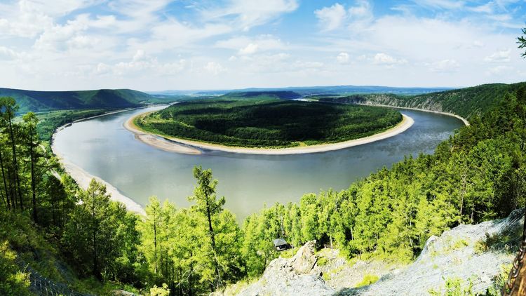 龙江县龙江第一湾,龙江第一湾山顶全貌