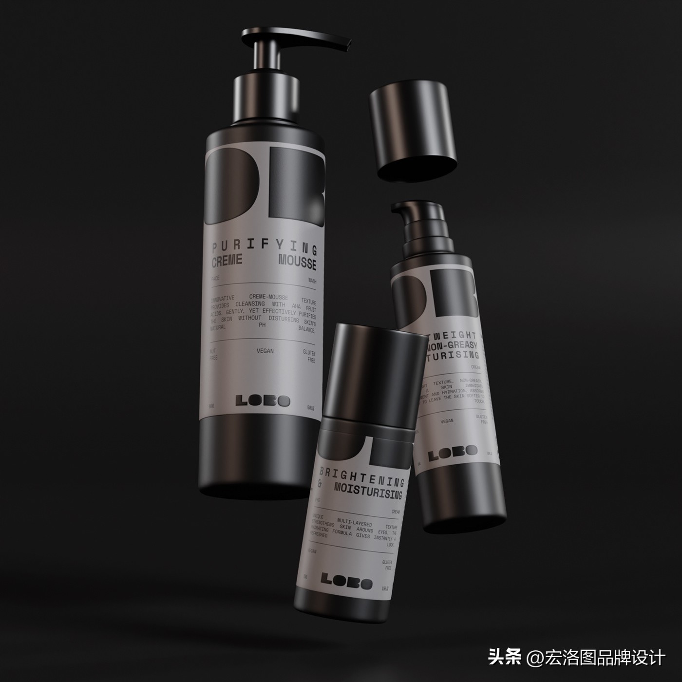 国外护肤品包装盒设计,高级轻奢化妆品包装设计