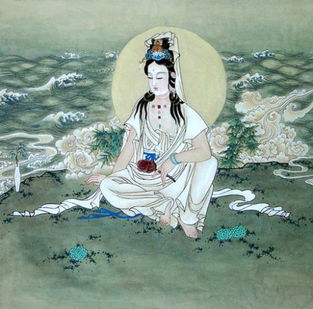 道教佛教题材绘画欣赏,佛教五佛神像绘画