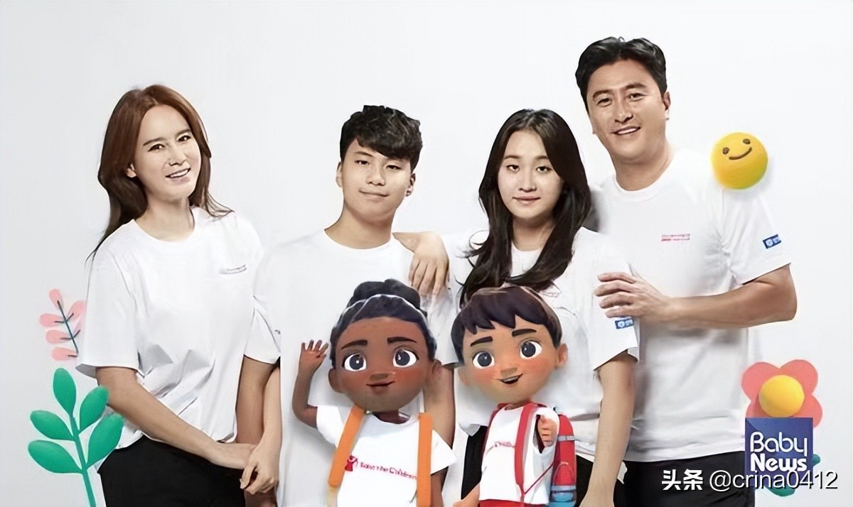 安贞焕和李惠媛夫妇的女儿,安贞焕儿子长大的照片