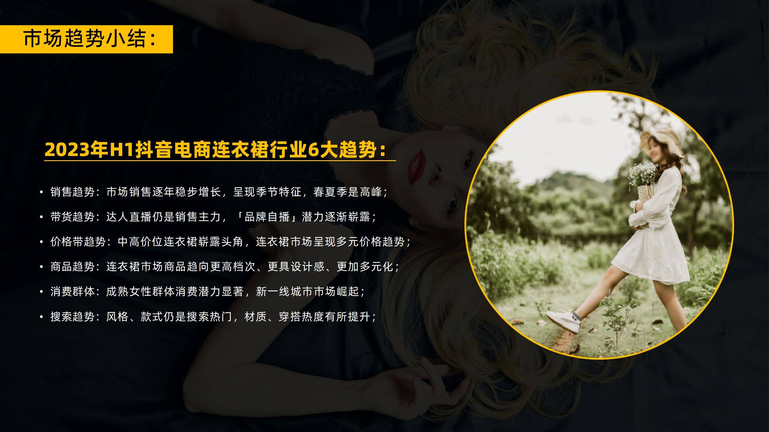 连衣裙的市场营销分析,2023连衣裙类目趋势